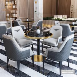 Ghế ăn Kendal Bentley cao cấp bọc da nhập khẩu