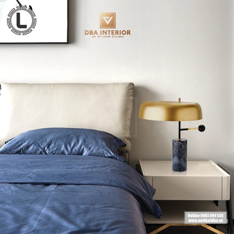 Đèn bàn thân đá thiết kế sang trọng độc đáo phong cách hiện đại