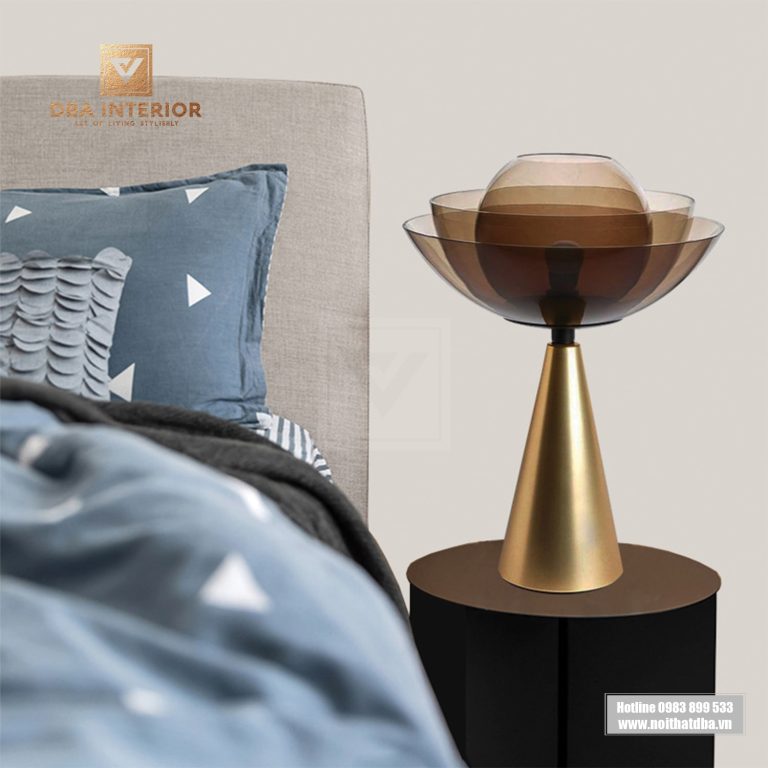 Đèn ngủ dáng bông sen nở ánh sáng ấm áp trang trí phòng ngủ
