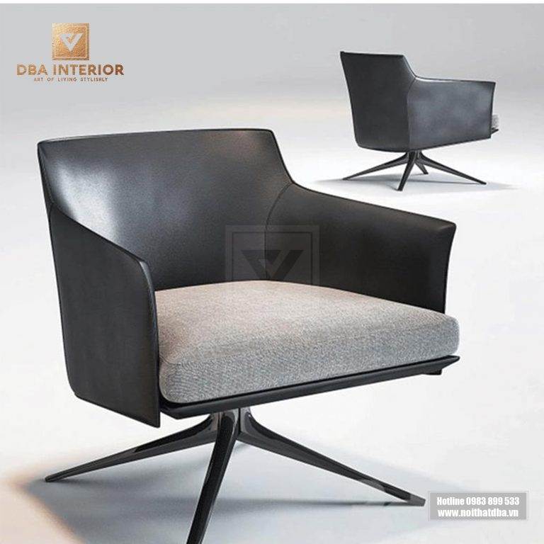 Ghế thư giãn Stanford bọc da chân xoay cao cấp siêu bền GH04