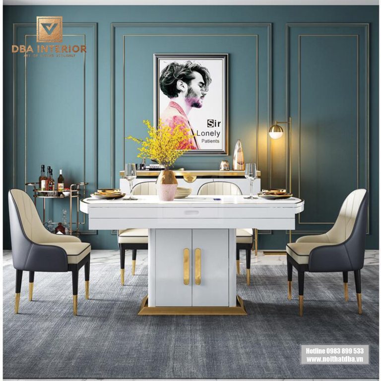 Bàn ăn thông minh tích hợp bếp từ siêu tiện dụng cho gia đình BA26