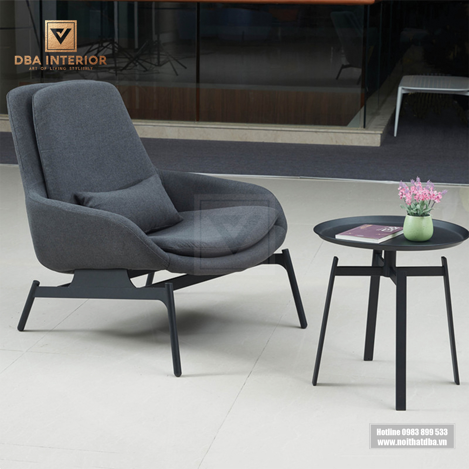 Ghế thư giãn phong cách Bắc Âu chất liệu gỗ rắn hiện đại GH15