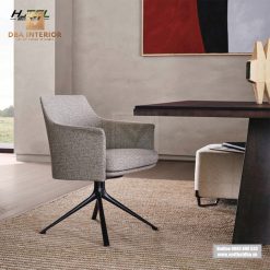 Ghế đơn chân xoay cao cấp nhập khẩu tùy chọn da bọc GA24