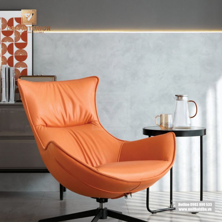 Ghế thư giãn bọc da cao cấp chân xoay nhập khẩu GH40