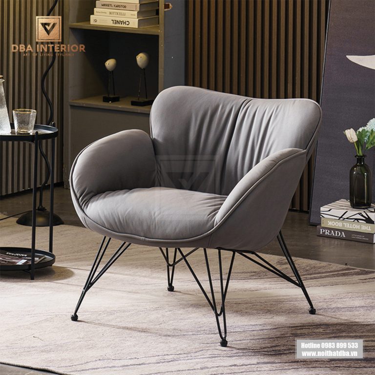 Ghế thư giãn nỉ nhung phong cách Bắc Âu nhập khẩu GH42