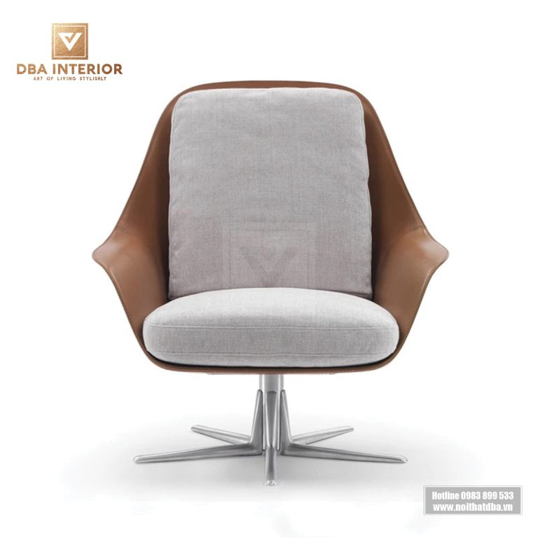 Ghế thư giãn nhập khẩu Sveva Flexform chân xoay GH41