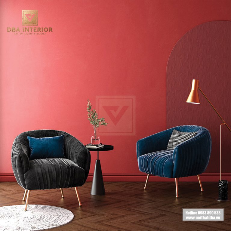 Ghế thư giãn nỉ nhung xếp ly cao cấp phong cách Bắc Âu GH12