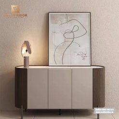 Tủ console phong cách tối giản hiện đại mặt đá cao cấp BC17