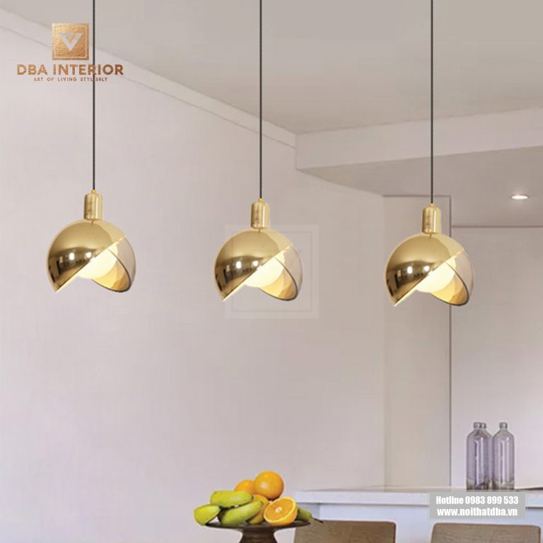 Bộ đèn thả chao loa nhọn kim loại trang trí phòng ăn, phòng ngủ DT19