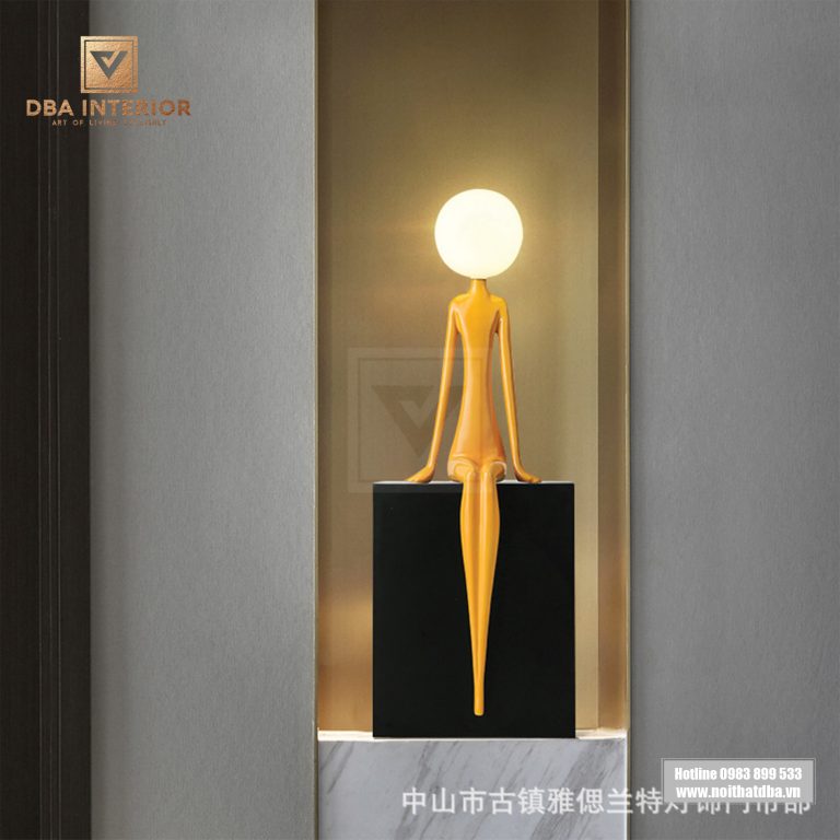 Đèn bàn hình người thể hiện sức mạnh trí tuệ thiết kế ấn tượng DD03