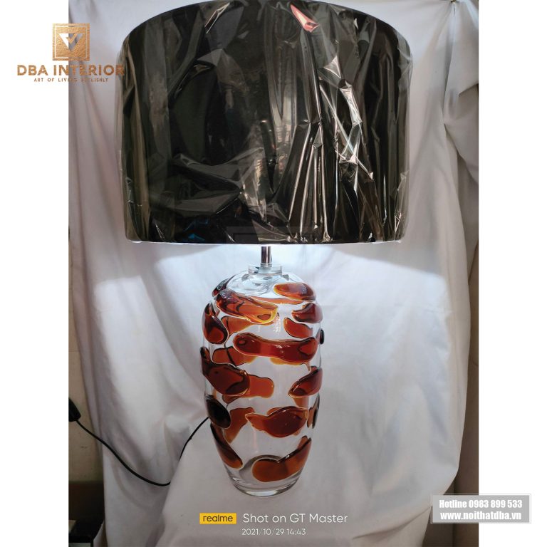 Đèn ngủ thân thủy tinh phong cách luxury thiết kế độc đáo sáng tạo DB13