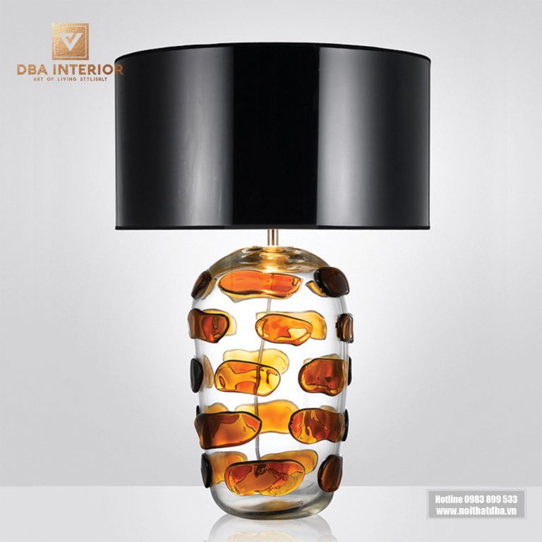 Đèn ngủ thân thủy tinh phong cách luxury thiết kế độc đáo sáng tạo DB13