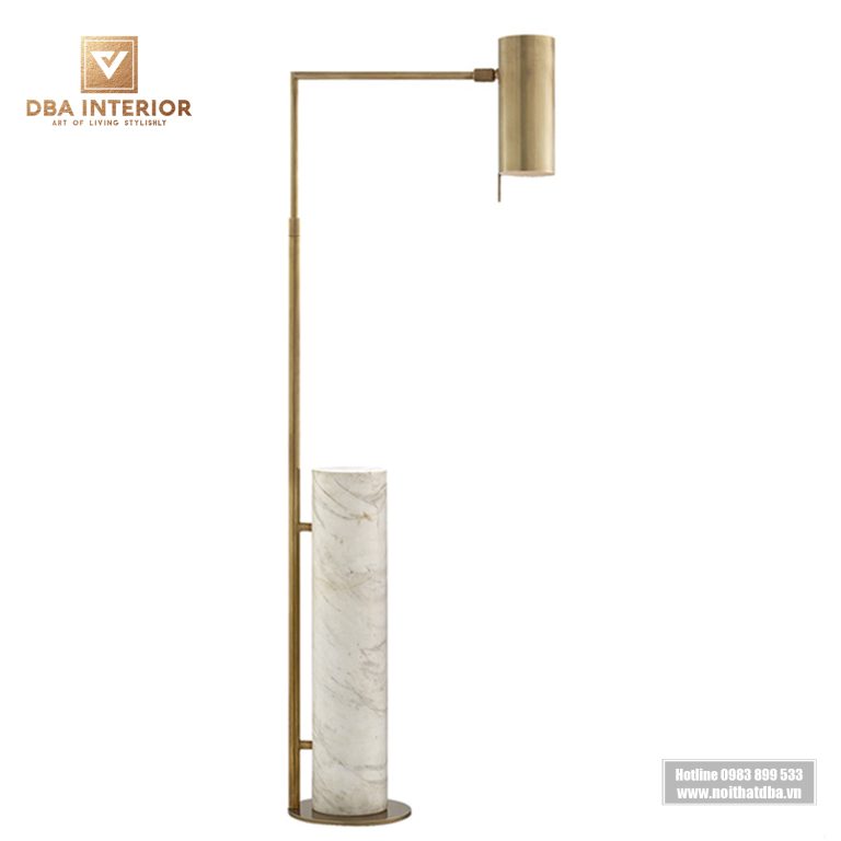 Đèn sàn đứng chân đá tự nhiên trang trí góc không gian DS3