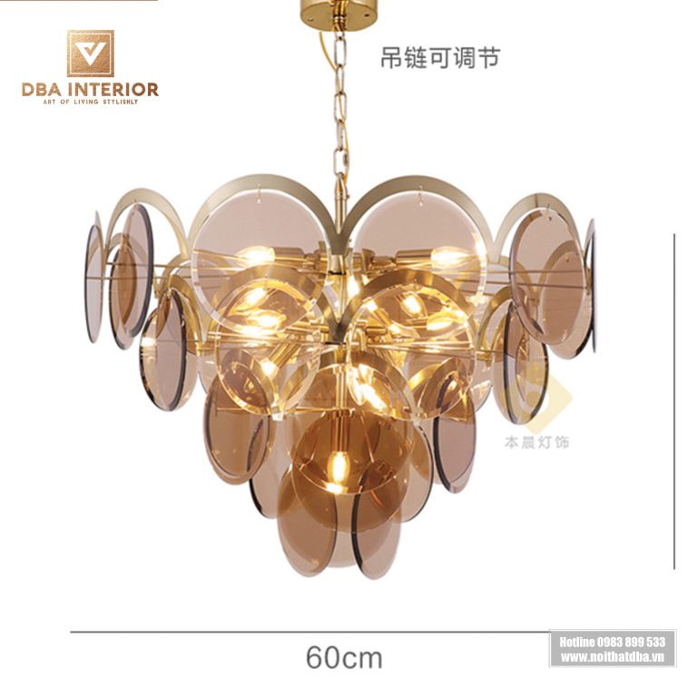 Đèn chùm thả trần nghệ thuật kiểu dáng sang trọng DT9